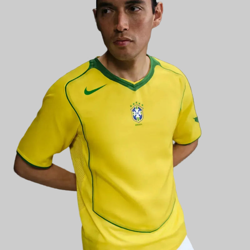 Camisa Brasil I 2004 Total 90 - Versão Retrô