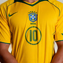 Camisa Brasil I 2004 Total 90 - Versão Retrô