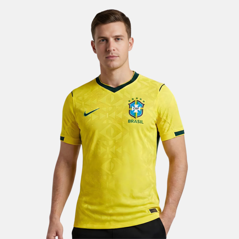 Camisa Brasil I 2026/27 Jogador Masculina Nike - Amarela