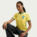Camisa Brasil I 2026/27 Torcedora Feminina Nike - Amarela