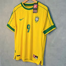 Camisa Retrô 1998 Ronaldo Seleção Brasileira I Nike Masculina - Amarelaa