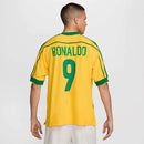 Camisa Retrô 1998 Ronaldo Seleção Brasileira I Nike Masculina - Amarelaa
