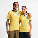 Kit Casal Seleção Brasileira Titular Copa 2026 - Amarela