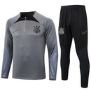 Agasalho Corinthians 2024/25 Conjunto - Cinza e Preto