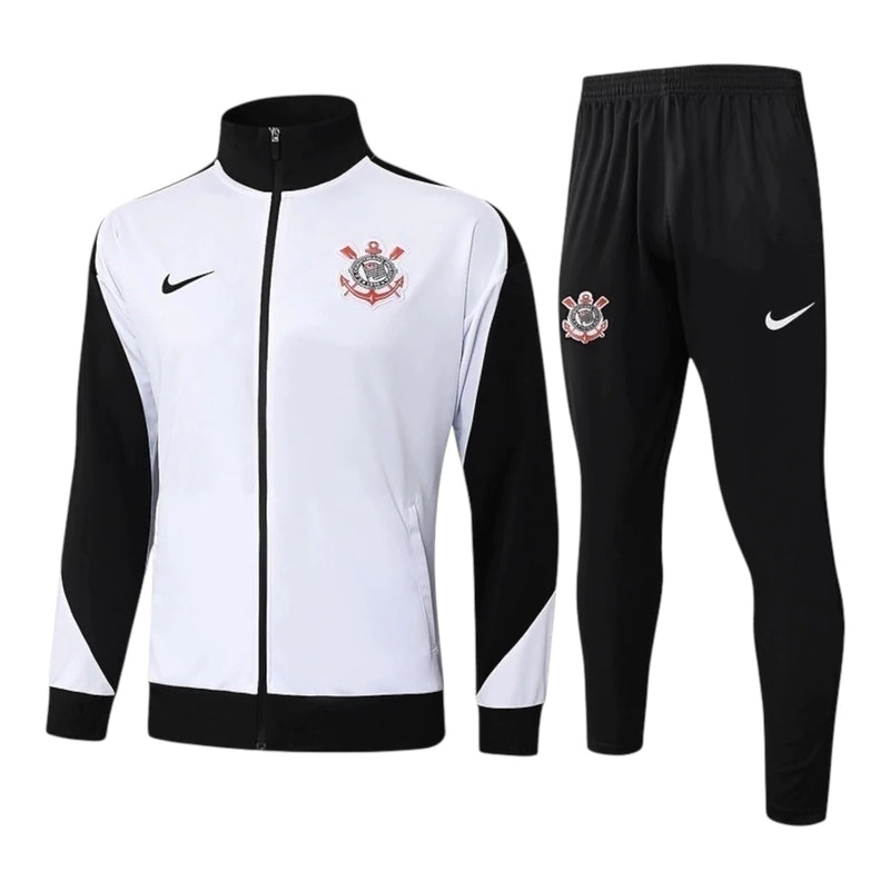 Conjunto Agasalho Corinthians 2025/26 - Masculino Nike - Preto e branco
