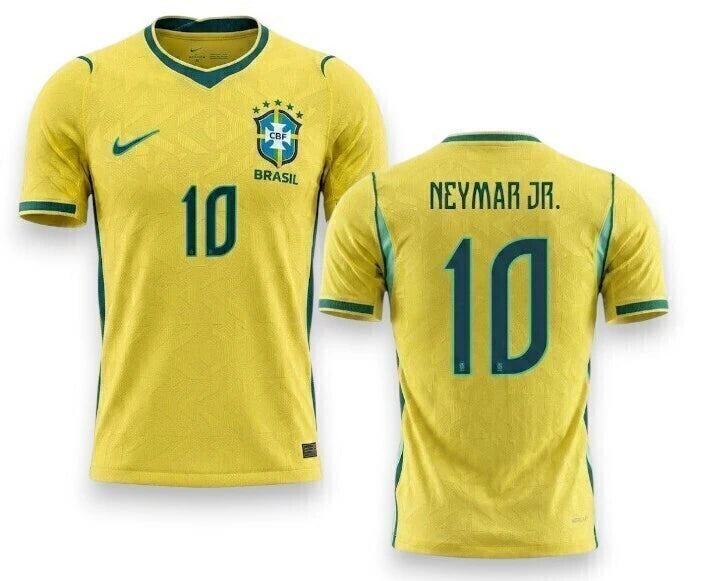 Camisa Brasil 2026/27 (Neymar/10) - Jogador Masculina - Amarela - Verde