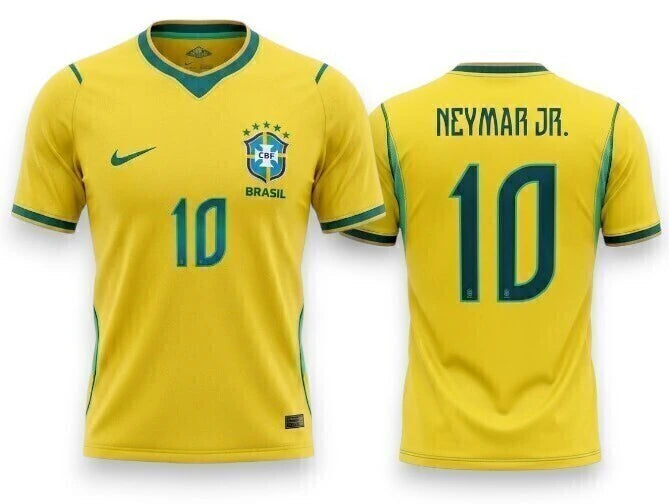 Camisa Brasil I 2026/27 (Neymar/10) - Torcedor Masculina - Amarela