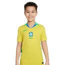 Conjunto Brasil I 2025/26 Torcedor Pro Infantil Nike - Amarela