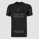 Camisa Corinthians 2024/25 II Jogador + Patrocínios Preto